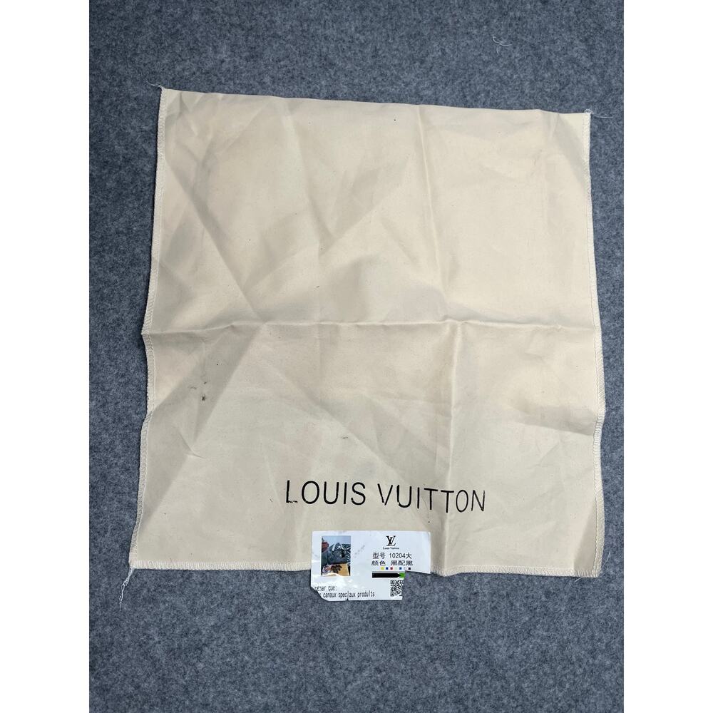 Authentic Louis Vuitton Cream Dust Bag Storage Pouch Fold Over Flap Luxury